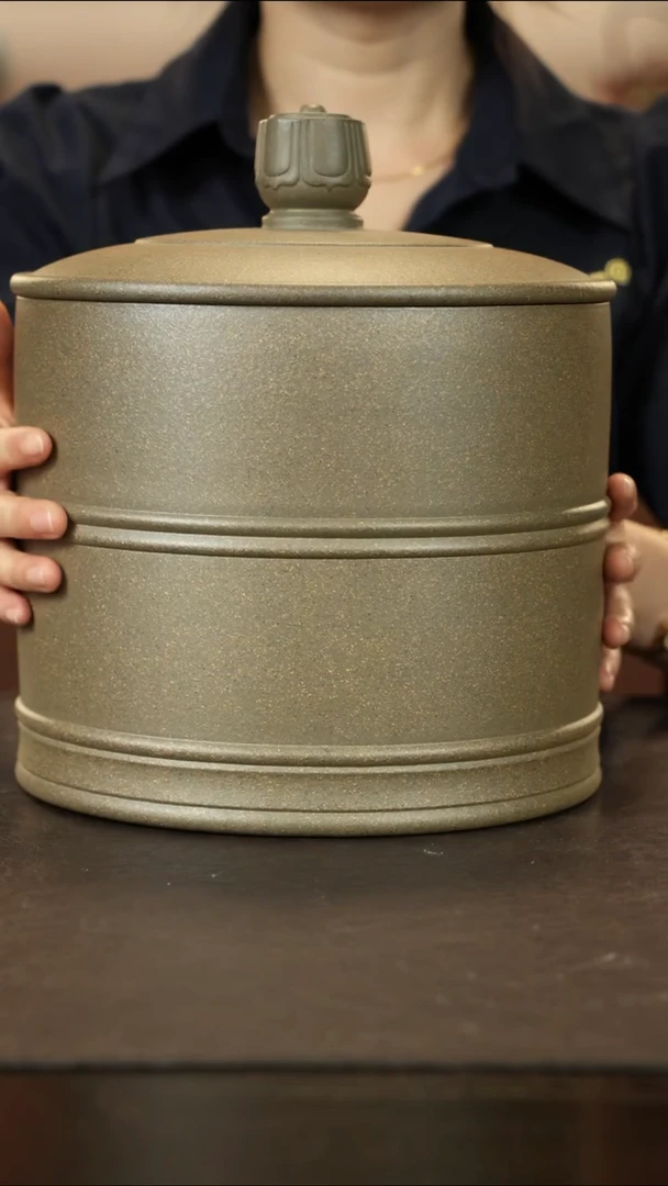 紫砂茶叶罐直播福利柴烧七饼罐