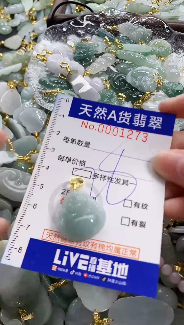 颈饰未镶嵌翡翠天然A货翡翠