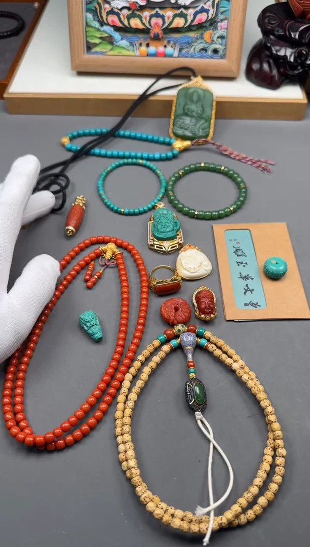 【闪购商品】南红玛瑙手串手串18K金镶嵌手串手串