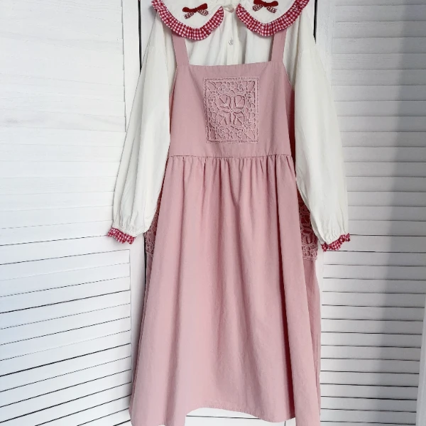 可衣-【格花】森系新款背心裙棉宽松甜美