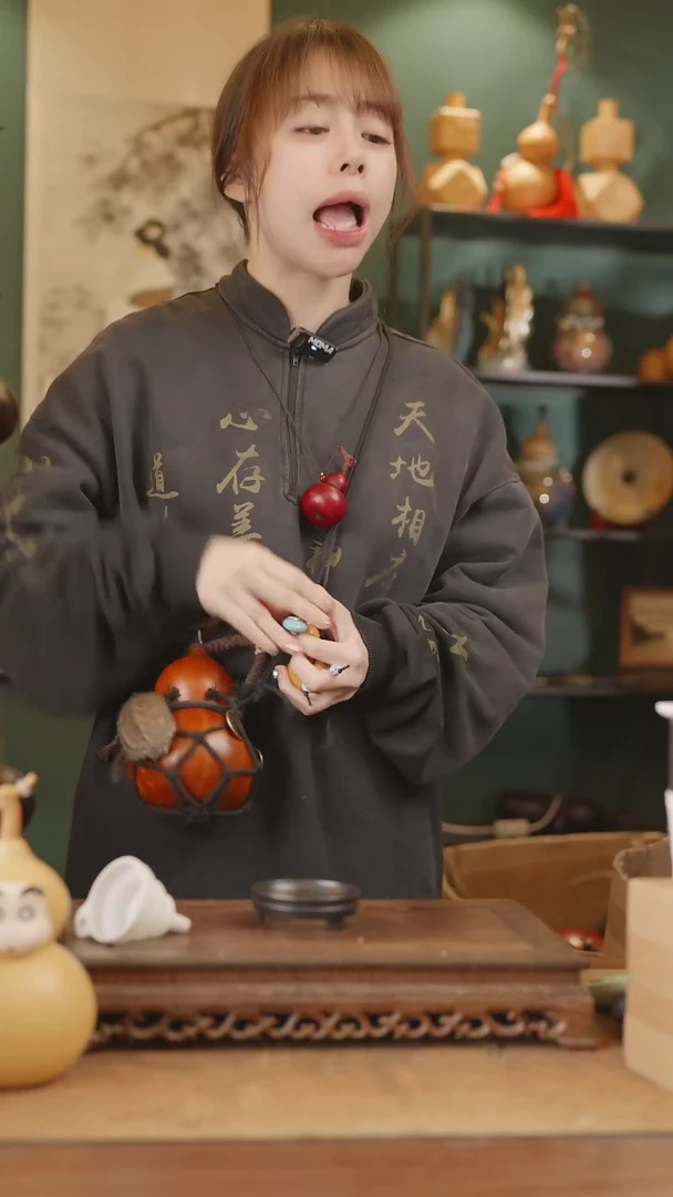 【闪购商品】153号精品天然大漆工艺防渗内胆酒葫芦~