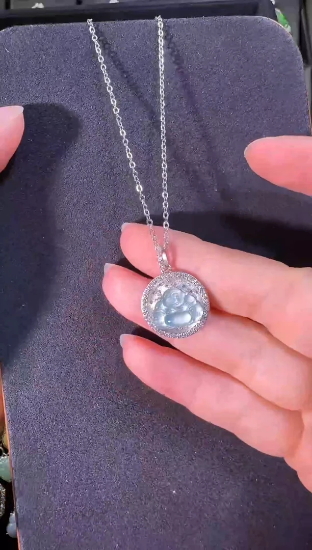 翡翠未镶嵌吊坠(不含链)佛公