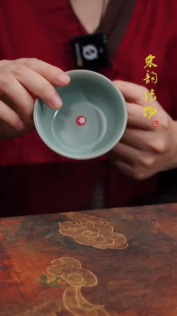 摆件纯手工清凉寺原矿釉鸡缸杯