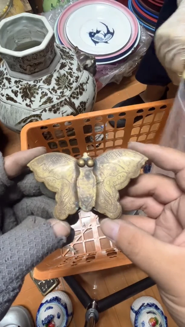 手工艺品琉璃满*红摆件