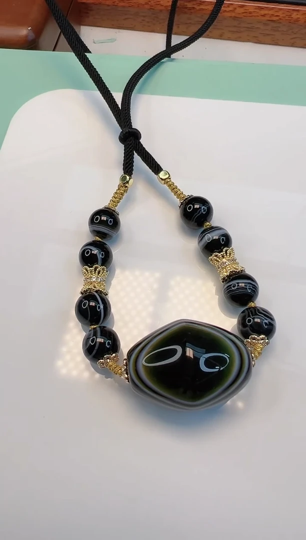 玛瑙/玉髓项链未镶嵌Y21483（拍一发一）多样性发货