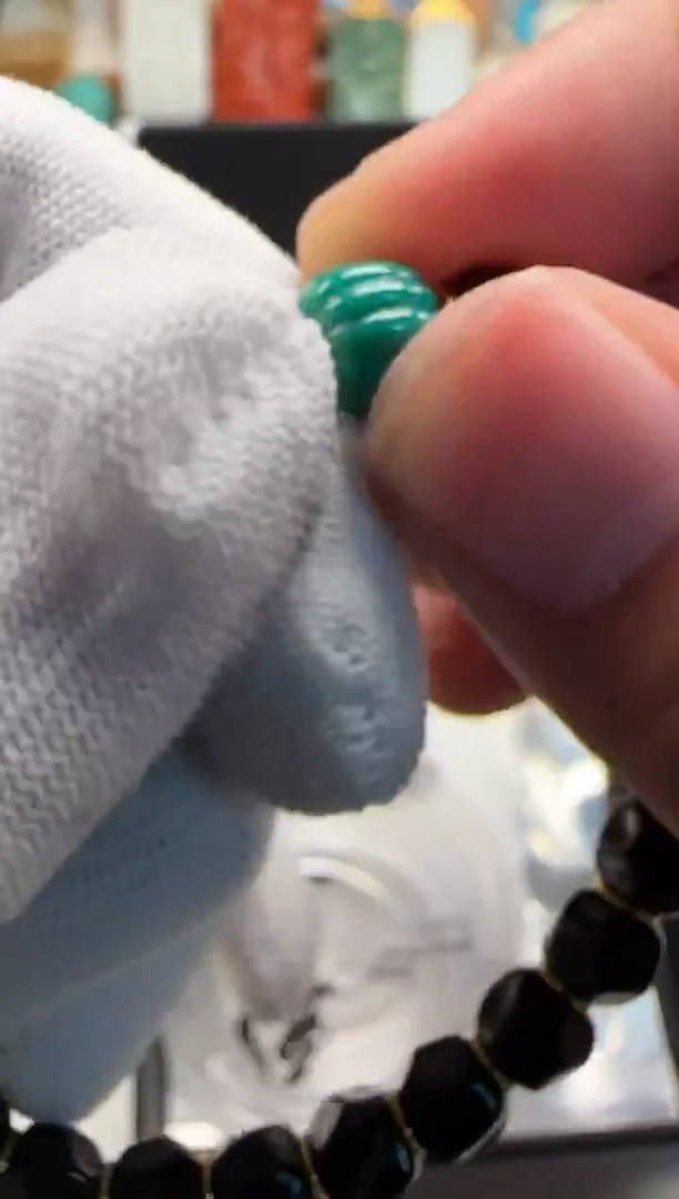 18K金镶嵌绿松石配饰配饰孤*～配饰配饰