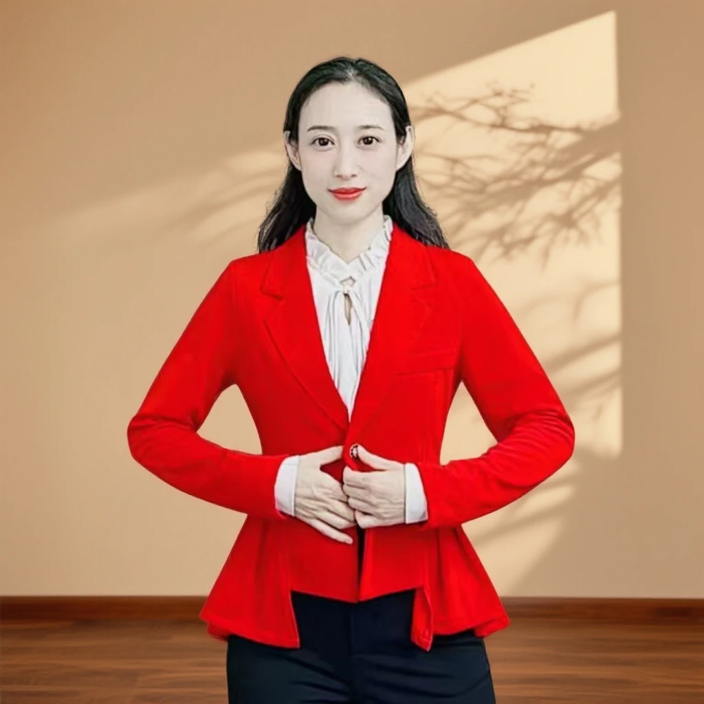 欢舞阁摩登舞外套吉特巴上衣成人国标交谊舞YS0782百搭气质女外套