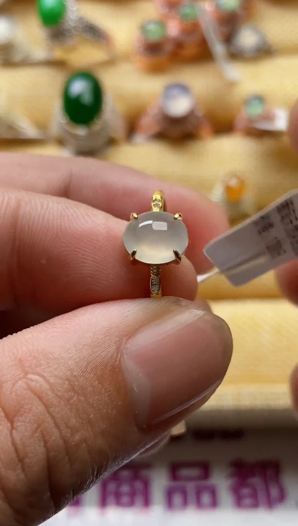 【闪购商品】翡翠戒指银S925镶嵌0000