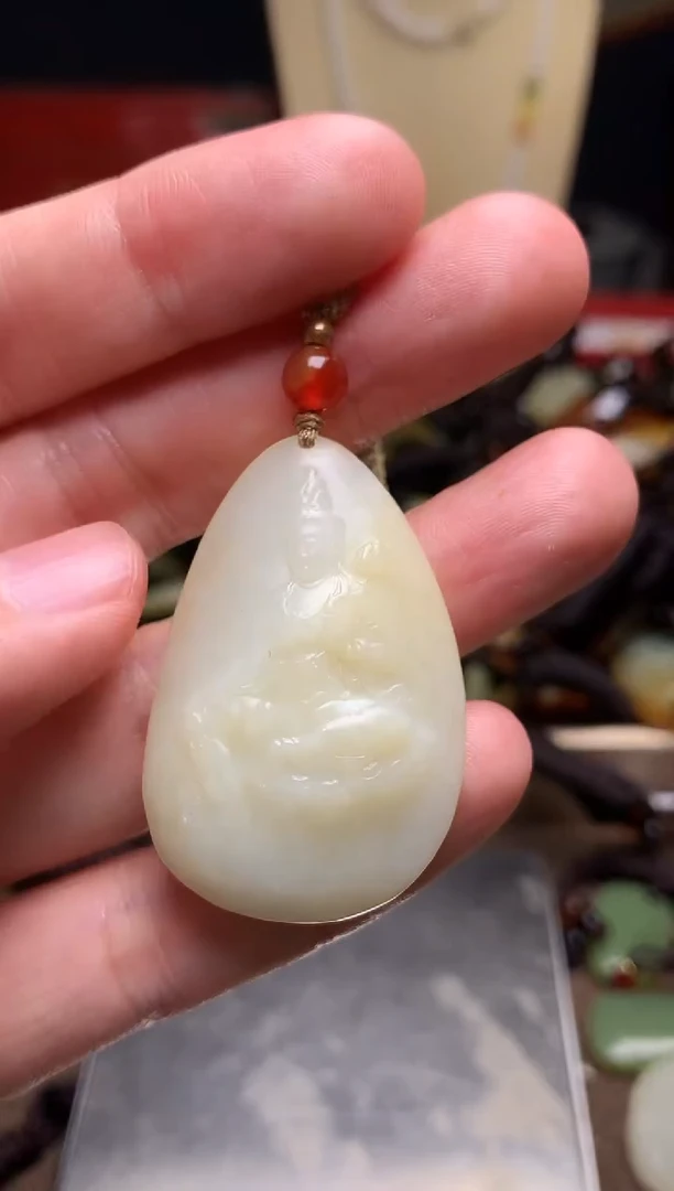 颈饰未镶嵌和田玉新疆料青海料清水和田玉吊坠