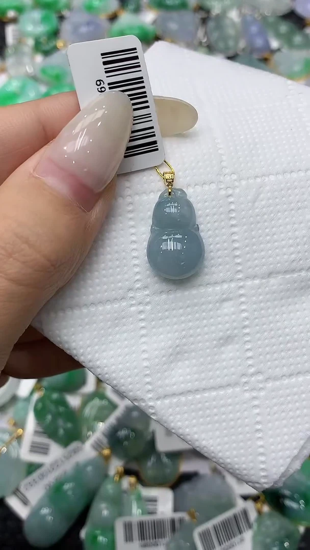 颈饰18K金镶嵌翡翠11111111111