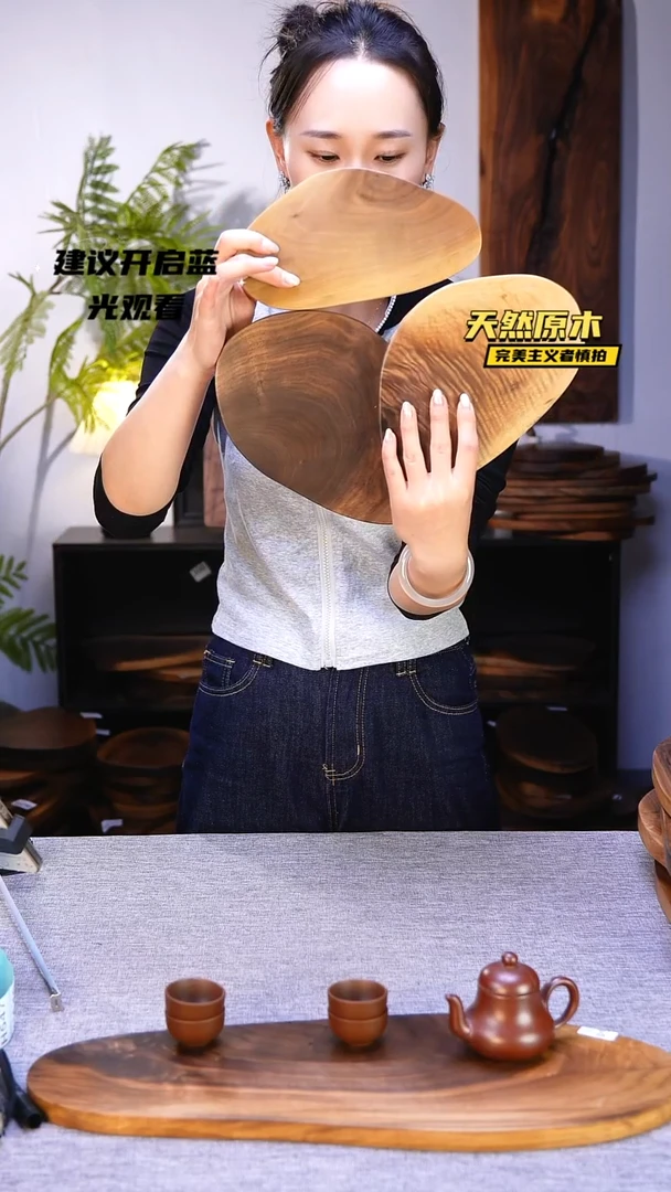 木北美黑胡桃原木.干裂疤结不属于商品质量问题完美主义者慎拍