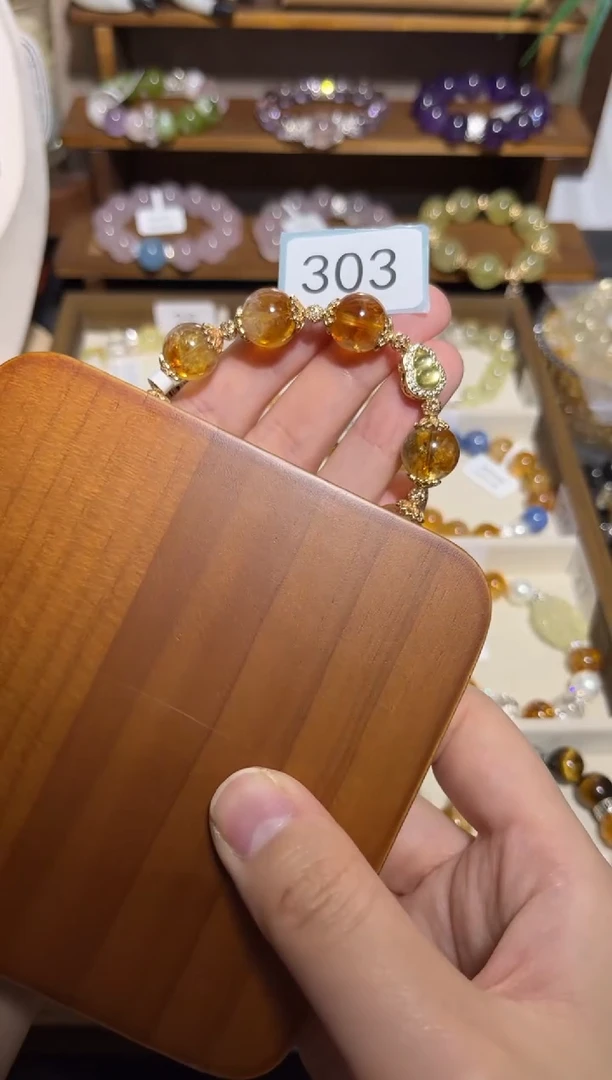 水晶手链未镶嵌黄塔晶303