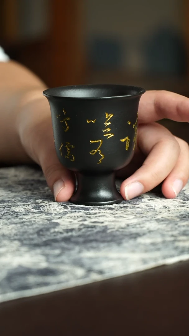 茶杯紫砂20号宜兴紫砂原矿作品