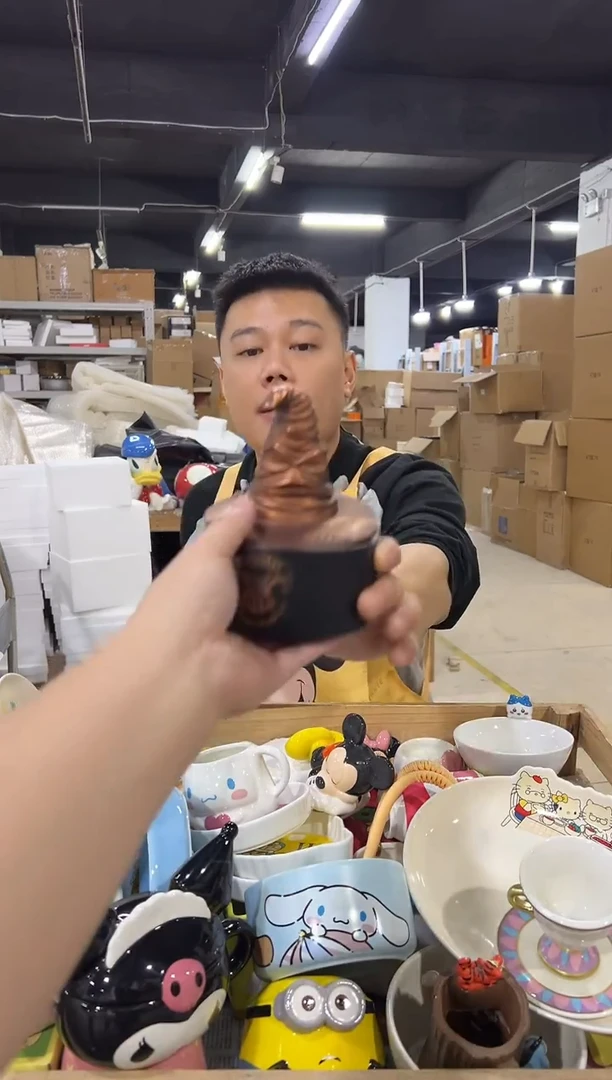 瓷片分院帽首饰盒
