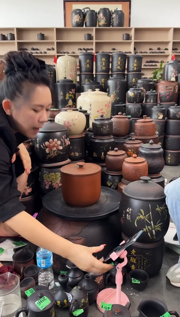 罐瑕疵茶叶罐  097 古铜色小五饼平盖