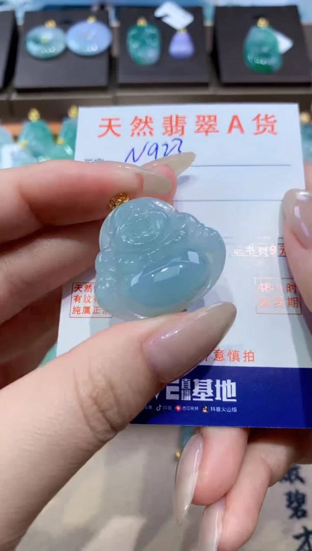 颈饰未镶嵌翡翠天然缅甸翡翠A货挂件