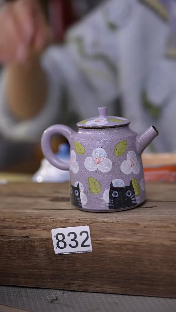 【闪购商品】瓷片中国美院设计师 小吴 款/ 直筒壶