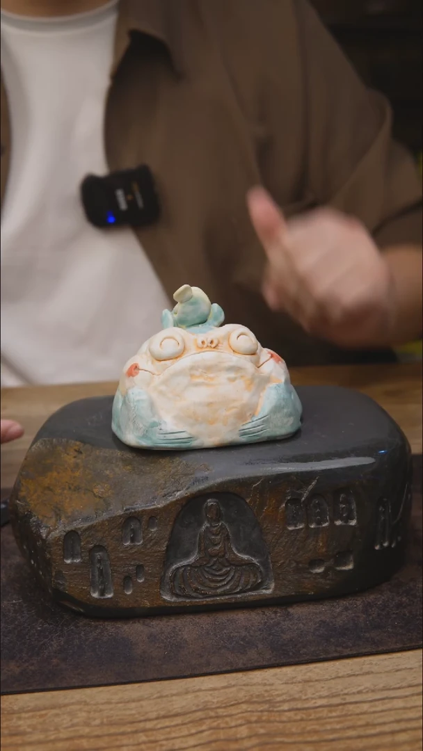 甘石陶艺开播福利金蟾香炉