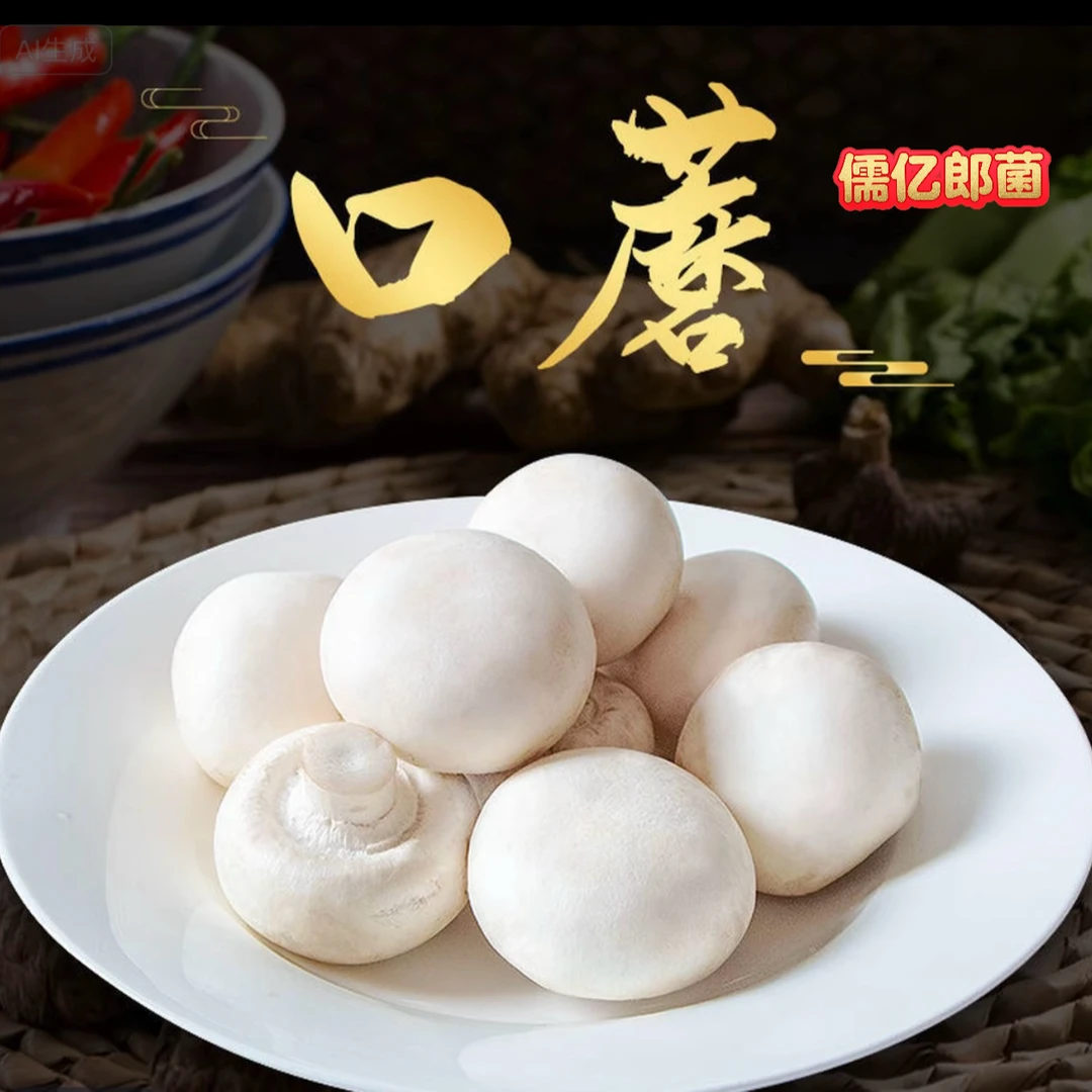 鲜采即达！口蘑农场直供，解锁白蘑菇的新吃法。简单美味 调味即烹