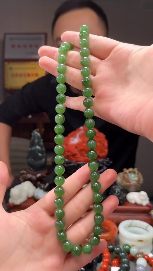 颈饰未镶嵌和田玉项链9+