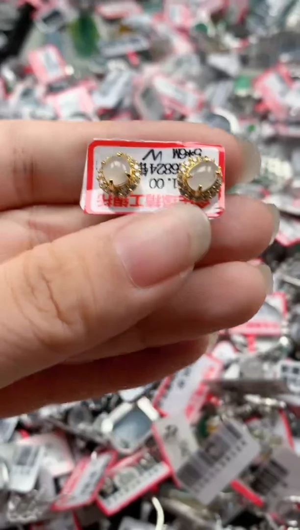 银S925镶嵌戒指翡翠天然A货缅甸翡翠
