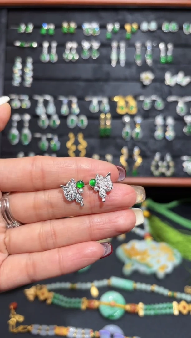 【闪购商品】翡翠颈饰银S925镶嵌蛋面/支持复检/一件