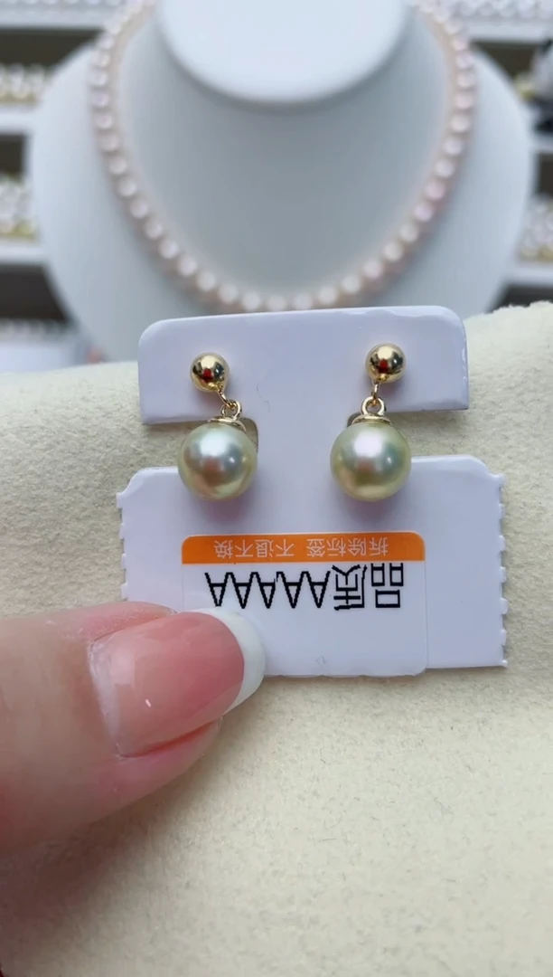 【闪购商品】海水珍珠耳饰银S925镶嵌W29