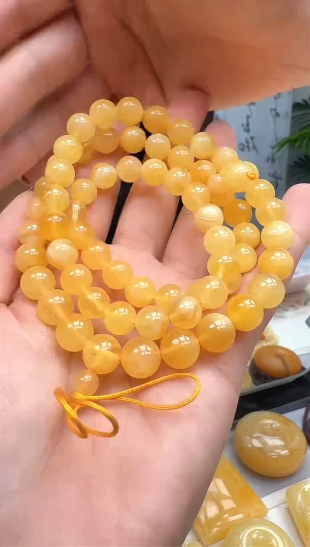 【闪购商品】琥珀裸石未镶嵌配链