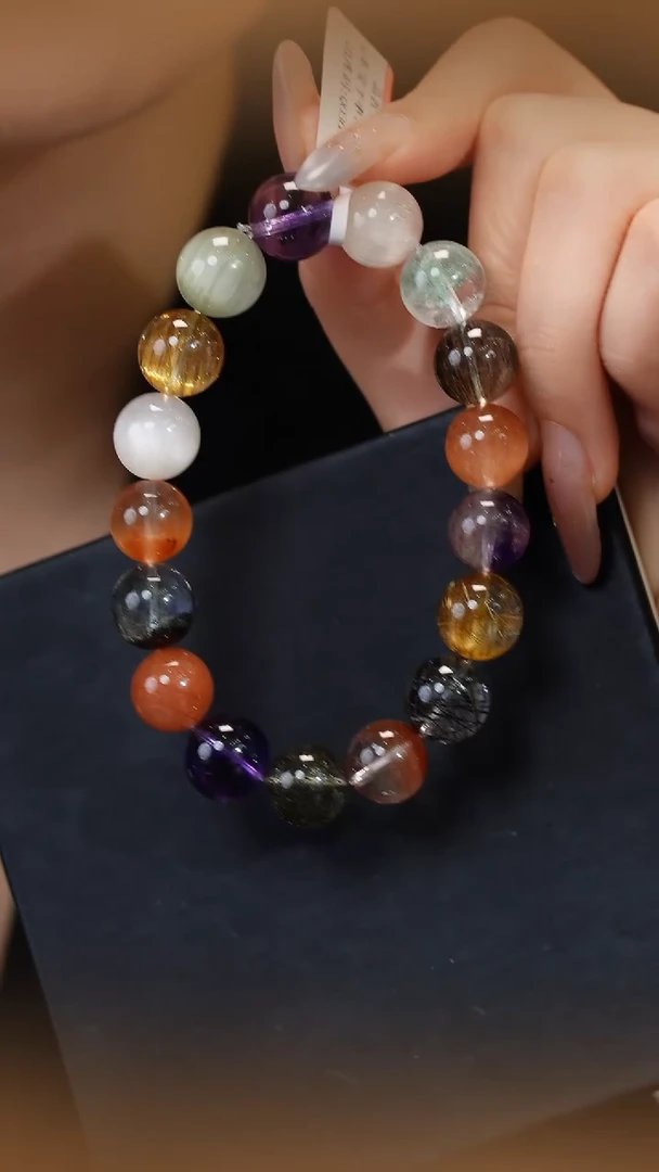 水晶手串未镶嵌多宝手串11-12m+ JP50790宋