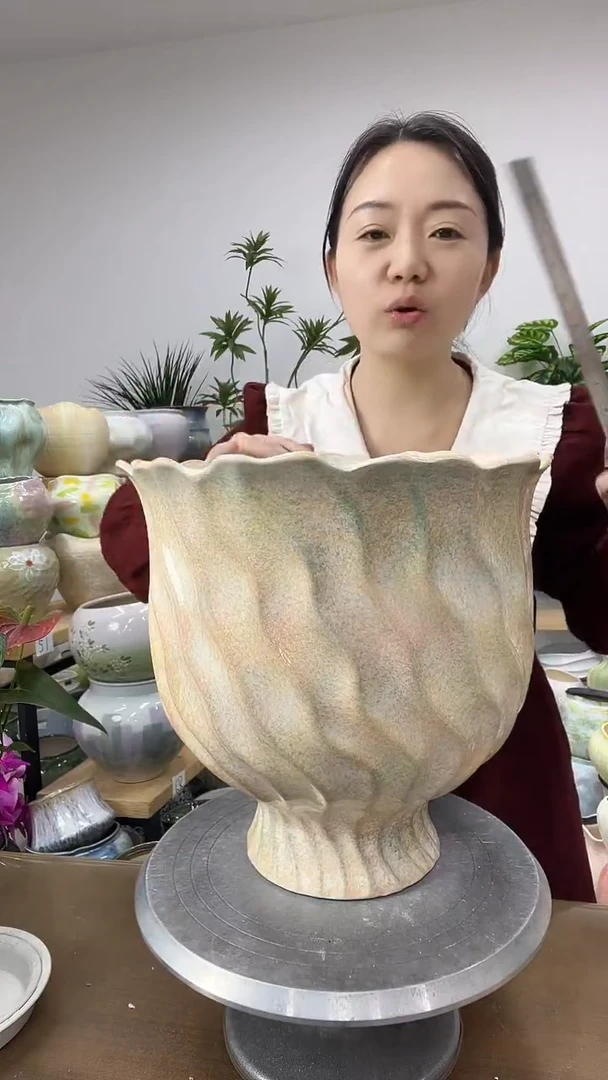 11.15陶瓷花盆直播链接高.    30  口29.5