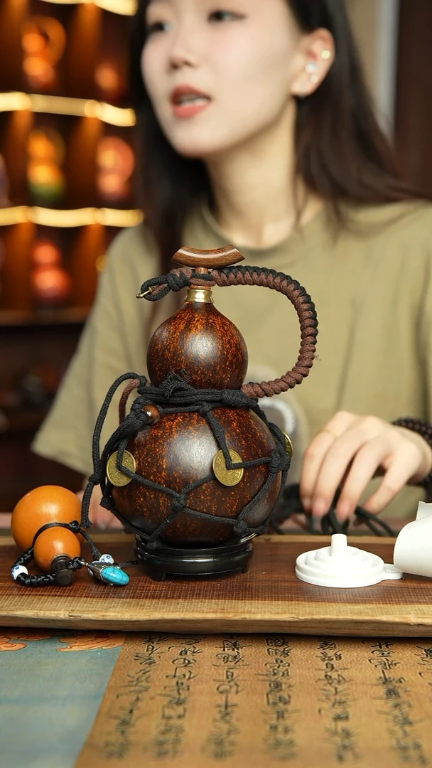 82号精品大漆酒葫芦防腐防渗装水茶酒