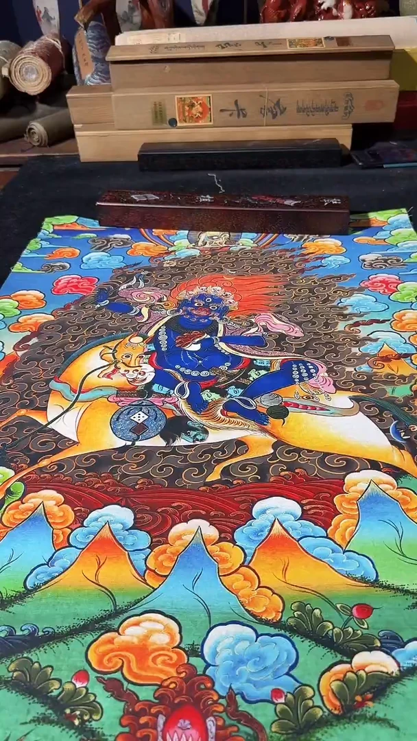 卷轴画藏式珍藏彩绘艺术馆19