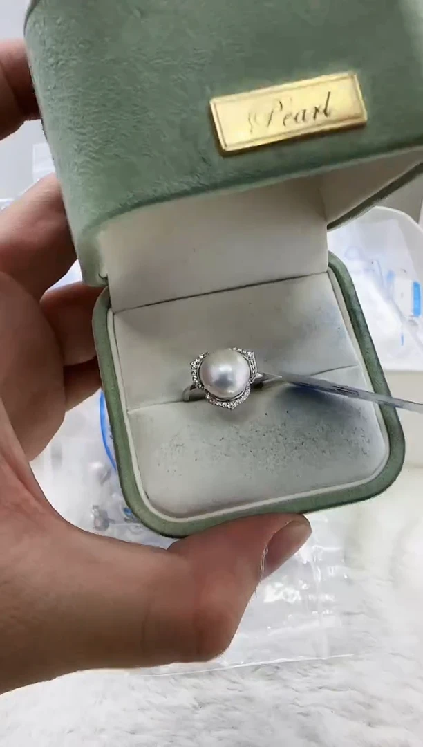 【闪购商品】淡水珍珠DA银S925镶嵌b599 戒指