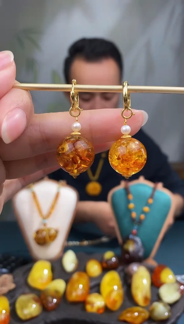 裸石琥珀未镶嵌 全国 包邮