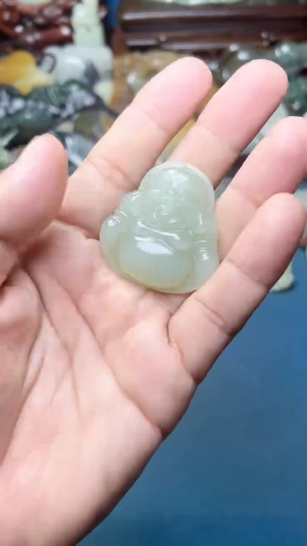 和田玉未镶嵌挂件-