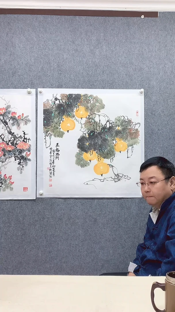 纸本68*68手绘国画作品定制