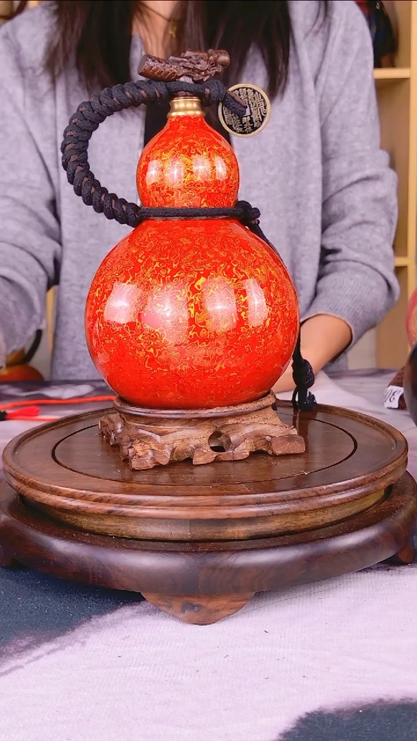 312大漆酒葫芦 真葫芦真大漆 一物一拍