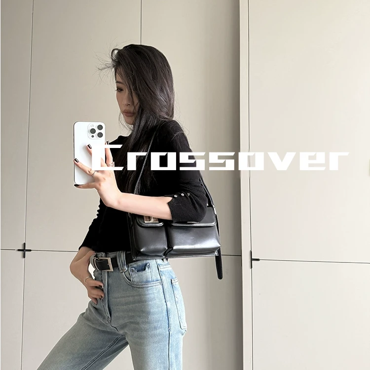 董洁同款24011-澳洲羊毛针织打底衫女2024新款内搭T恤长袖上衣