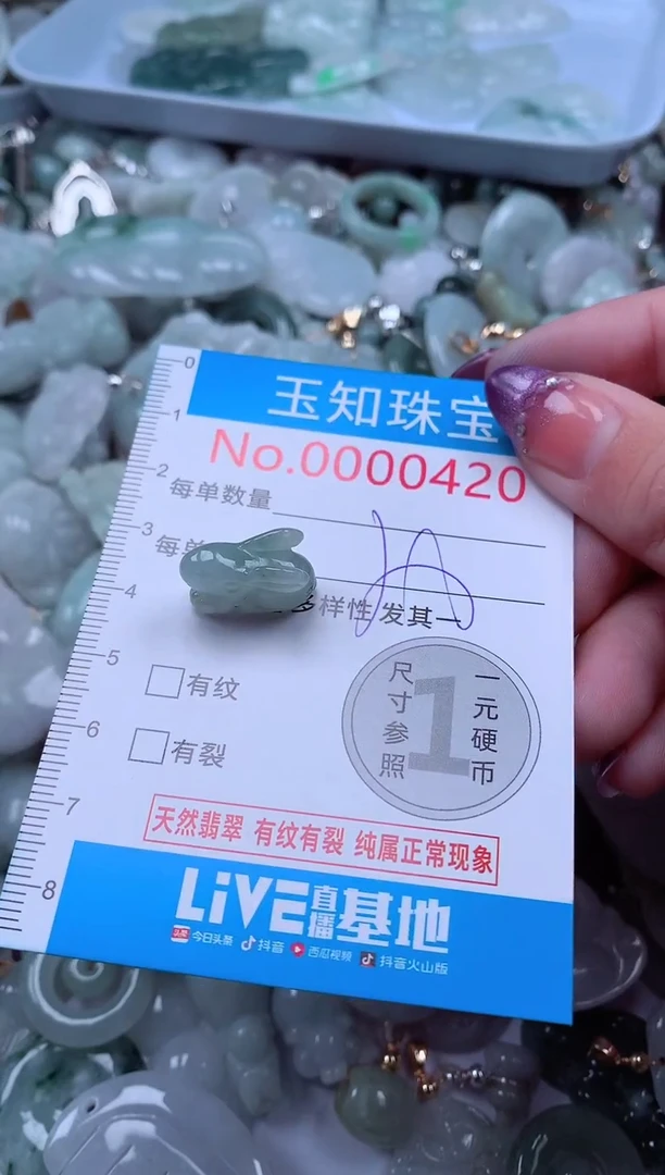 翡翠未镶嵌吊坠(不含链)420