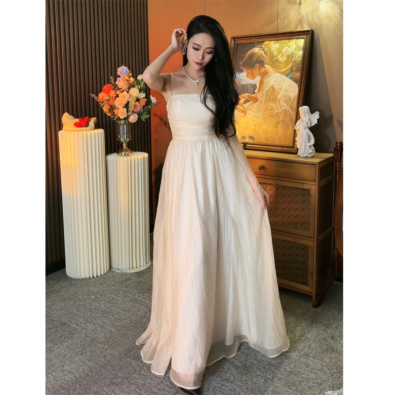乔朵DUO【勿忘初心】吊带连衣裙仙气显瘦法式温柔风初恋仙女长裙女