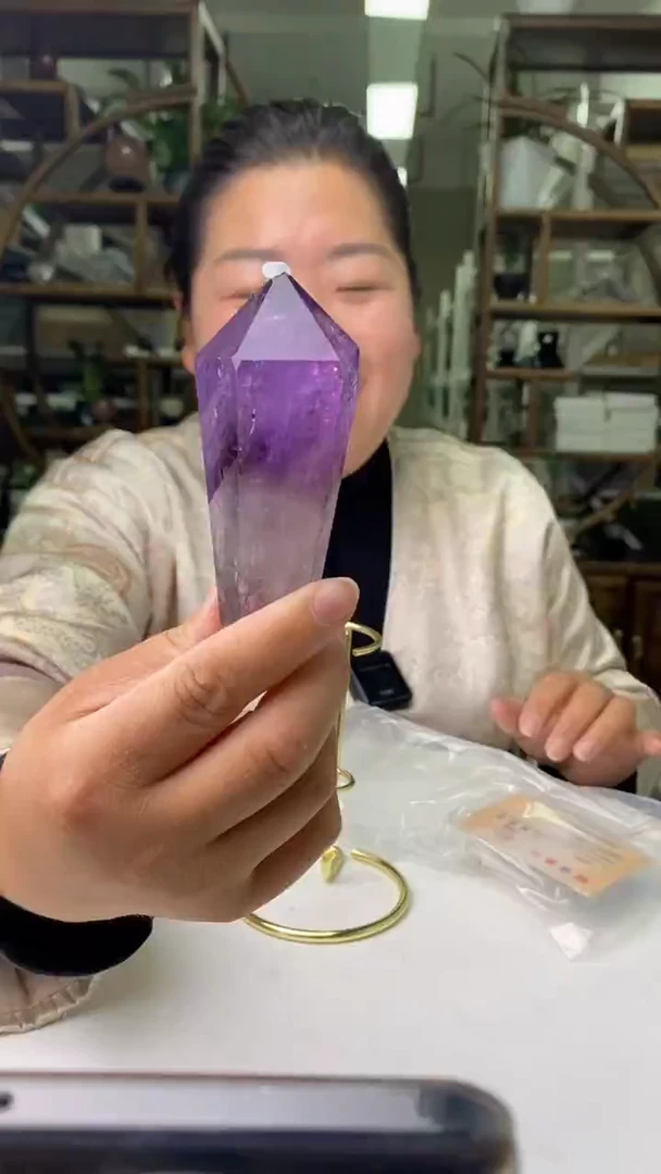 权杖未镶嵌水晶紫晶权杖D163