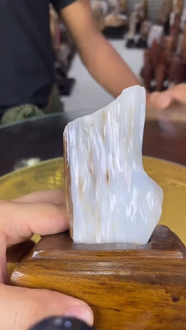 硅化玉珠宝奇石未镶嵌缅甸天然树化玉