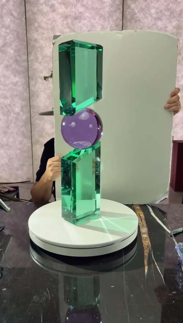 摆件CS0103061绿色平衡艺术摆件