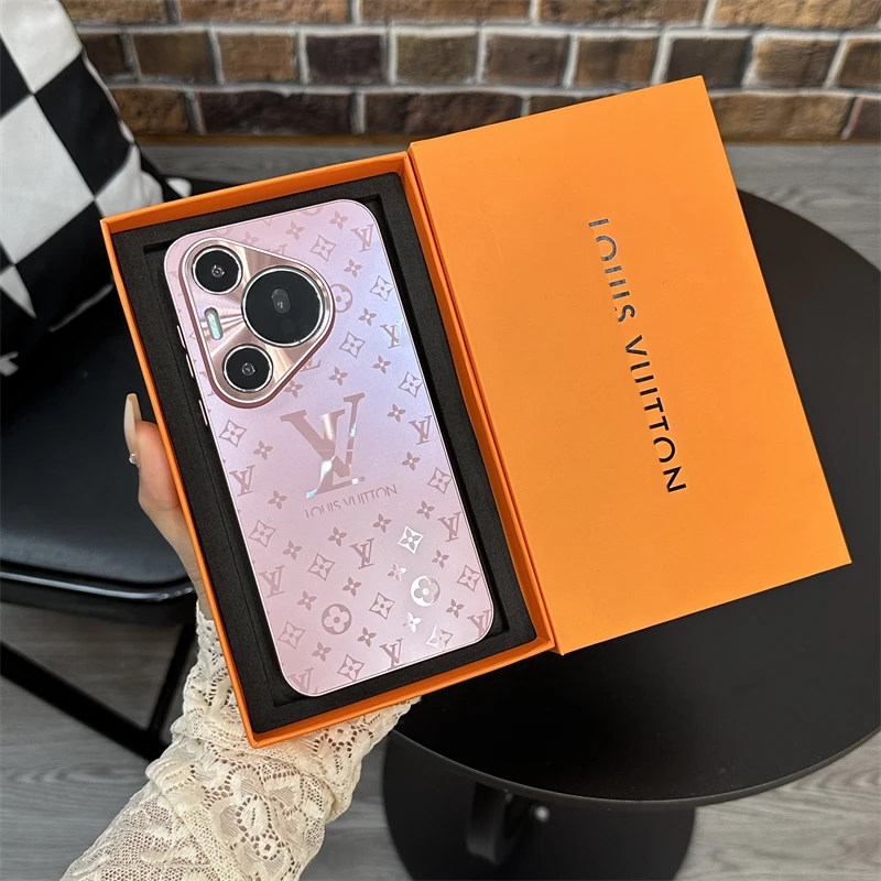 适用华为pura70pro+手机壳p80pro潮牌mate70pro老花60pro+磨砂p60