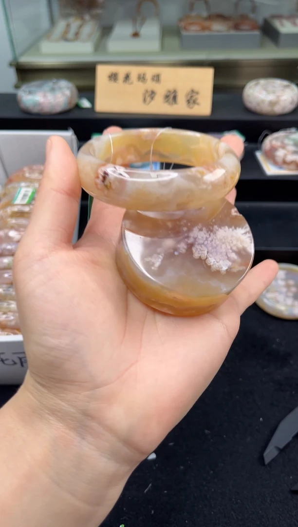 未镶嵌手镯石英质玉60圈口（赠品镯心）384897