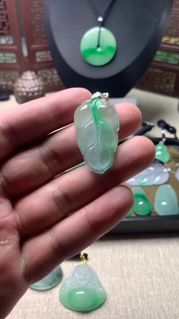 颈饰未镶嵌翡翠所见即所得，一图一物