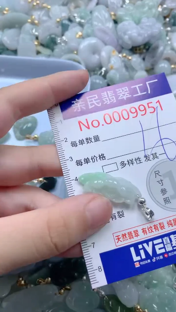 翡翠未镶嵌颈饰9951