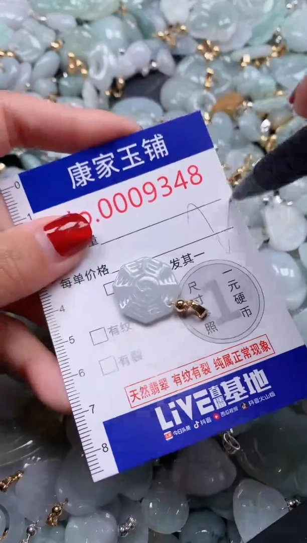 翡翠未镶嵌吊坠(不含链)9348