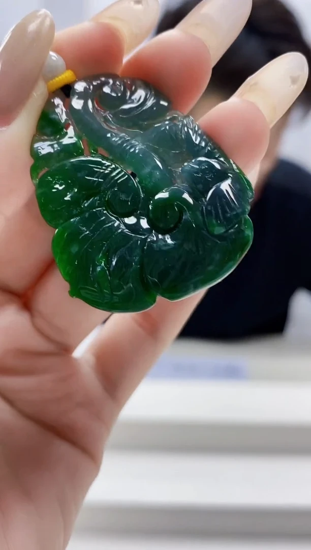 未镶嵌定制翡翠5145lr-毛货挂件17