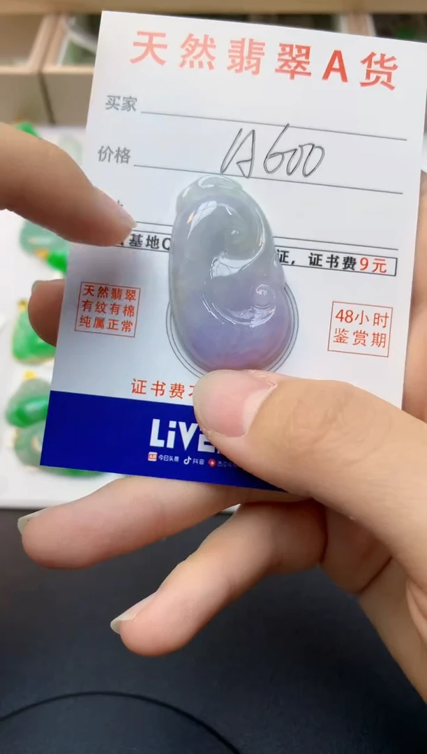 颈饰未镶嵌翡翠天然缅甸A货翡翠百元以上9元证书费自理